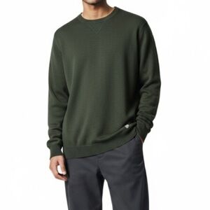 Jack & Jones L Jacob Crew Neck in Hunter Green 100% Cotton